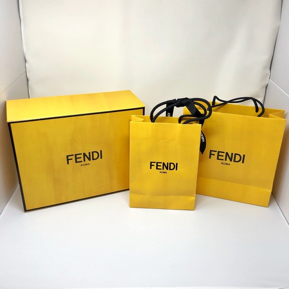 Fendi Accessories - FENDI LOT | Shopping Bags & Wooden Box
